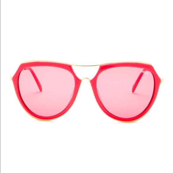 EMILIO PUCCI 56mm AVIATORS. - Picture 3 of 4